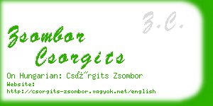 zsombor csorgits business card